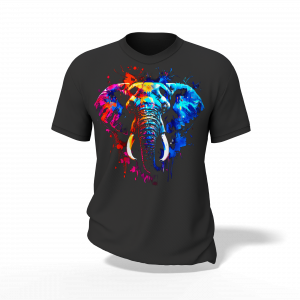 Playera "Elefante Majestad Cromática" | Colección Tono Salvaje