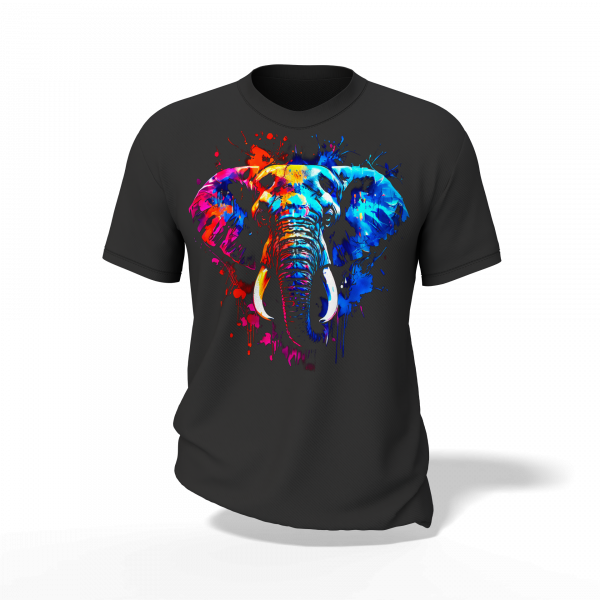 C-TS-05_SEMI_T_MOCKUP_CAB_F Playera "Elefante Majestad Cromática" | Colección Tono Salvaje