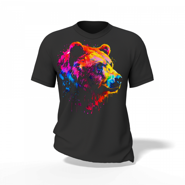 C-TS-06_SEMI_T_MOCKUP_CAB_F Playera "Oso Perfil Radiante" | Colección Tono Salvaje