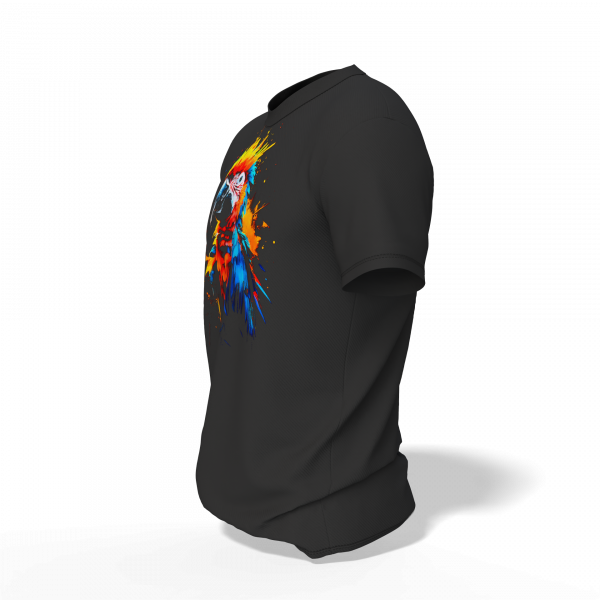 C-TS-08_SEMI_T_MOCKUP_CAB_S Playera "Guacamaya Vuelo Tropical" | Colección Tono Salvaje