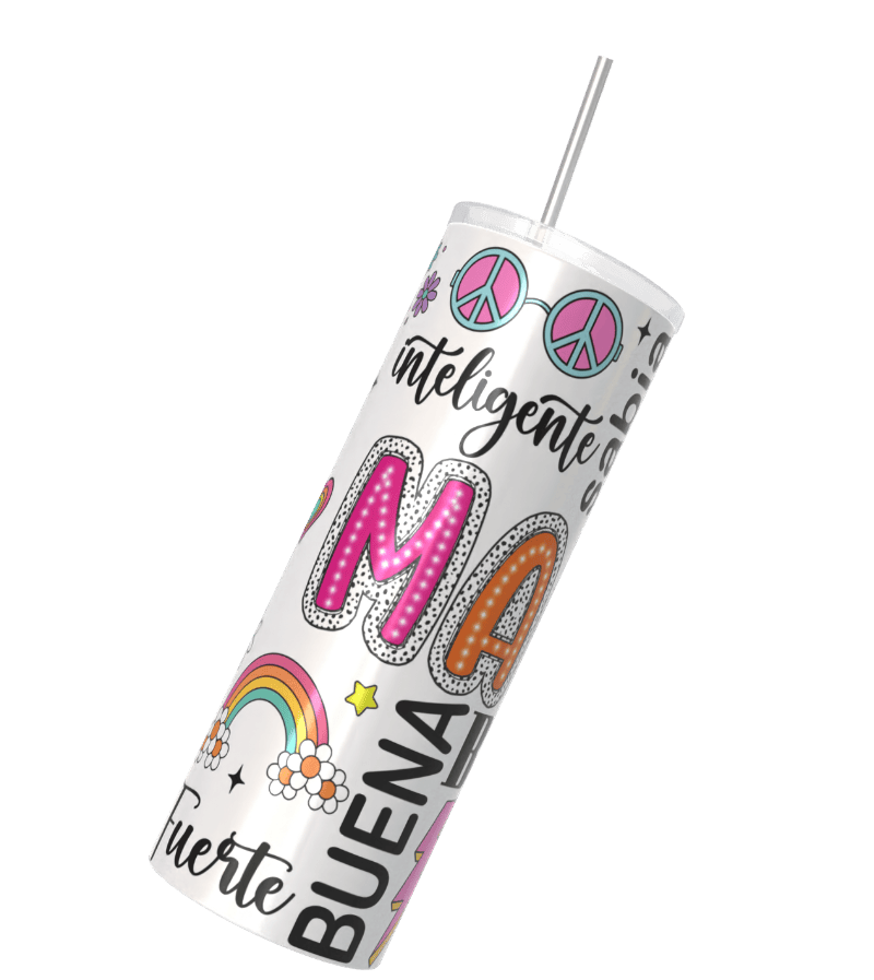 termo blanco decorado