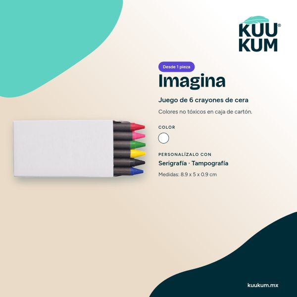Crayones Imagina: colores y técnicas de personalización