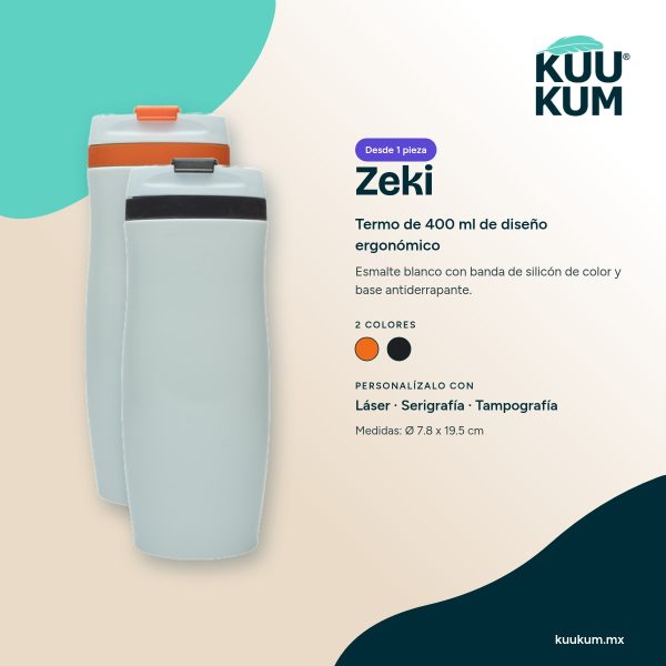 Termo Zeki: colores y técnicas de personalización